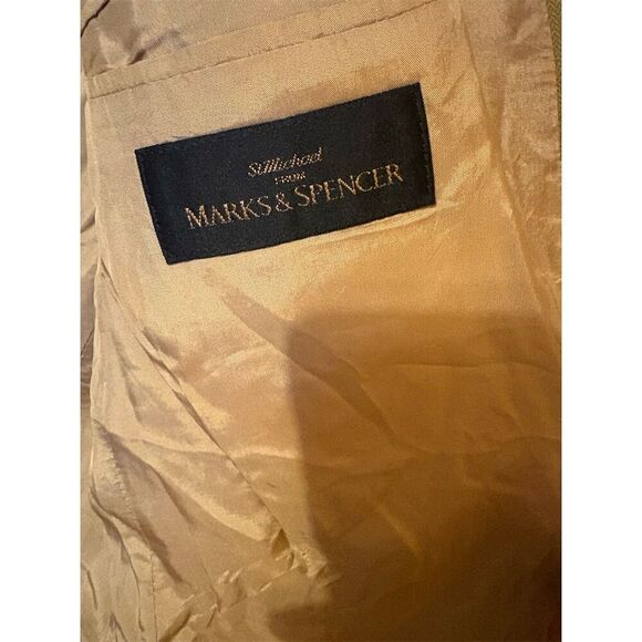Vintage Marks & Spencer Men's Blazer Gold Medium Classic Formal - Picture 6 of 10